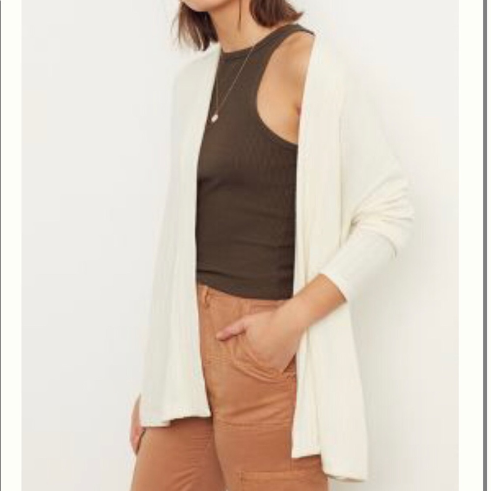 Anthropologie Montana Ribbed Cardigan Size: L